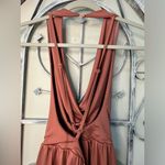 FAVLUX Brand Dusty Pink Scoop Neck Romper Dress w/Criss-Cross Back Photo 5