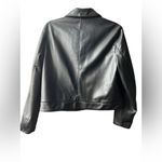 ZARA  Black faux Leather Jacket Photo 1
