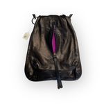 HTF: new Kale 𖦹 Diego Leather Messenger Flap Bag 𖦹 Choc Metallic Suede Lined Photo 5