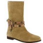 Free People Hayden Slouch Boots Women’s Boots Sz 38 , 7-7.5 Suede Buckle Calf Photo 0