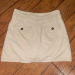 Christopher & Banks  khaki cargo Skirt size 8 EUC undershorts Photo 1