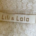 Lili & Lala Navy Cream Striped Sweater Buttons Pullover Blue Size M Photo 3