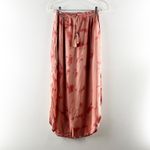 BB Dakota Slit Tie Dye Boho Midi Slip Skirt Pink Small Photo 2