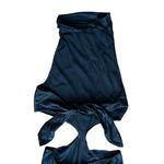 Amanda Uprichard  Women’s Kaye Mini Dress in Ink Navy Blue Silk High Neck Cutout Photo 6