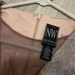 Nightway  size 8 sparkle sheer neckline party holidays new years dress nwt Photo 4