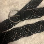 Black Leather Belt…..has a little bit of Grey in weave Photo 7