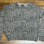 AQUA  Leopard Print Cashmere Sweater Photo 0