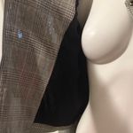 Skies Are Blue  Gray Plaid Shimmery Blazer, Size M Photo 5