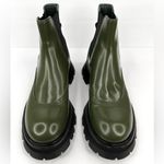 Alexander McQueen Wander Army Green Platform Patent Leather Chelsea Boots EU 39 Photo 5