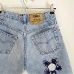 Levi's 555 Student Vintage ‘91 The Big Jean Reworked Patchwork Denim Shorts Photo 6