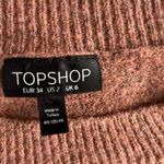 Topshop Oversized Pink Heather Gray Sweater Dress US 2 Photo 2