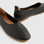 Quince  Italian Leather Black Glove Ballet Flats Photo 8