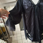 Cacique  Black intimate nightie chemise size large Photo 1