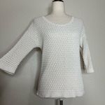 Athleta Linen Blend Seychelles Open Knit Top Photo 2