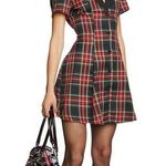 Dolls Kill NWT  Current Mood Devil You Don't Exist Plaid Button Down Mini Dress Photo 2