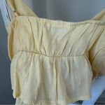 LA Hearts Yellow Babydoll Cropped Camisole Tank Top Size Medium Photo 3