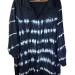 East Adeline 3X Shirt Dress Blue White Nautical Roll Tab‎ Sleeves Travel Photo 0