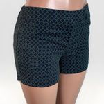 Kenar Shorts Womens Size 4 Blue Green Print Dressy Mid Rise 3.5 Inch w/ Pockets Photo 8