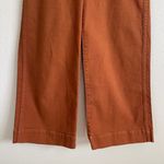 Madewell Orange Rust Retro Emmett High Waisted Wide Leg Crop Jean Trouser Pants Photo 4