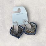 Maurice's Elegant Silver and Blue Earrings Photo 6