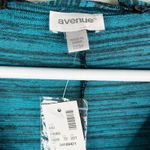 Avenue  Sweater 22/24 Detachable Scarf Soft Lightweight Blue Black New Photo 3