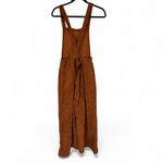 SheIn  Rust Orange Wide Leg Corduroy Overalls- Size Large Photo 2