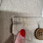 Banana Republic Heritage Sz 4 Flax Safari Jacket Utility Beige Sustainable Boho Photo 11