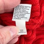 Nine West Turtleneck Sweater Ribbed Knit Long Sleeve Cuff Detail Red Women S Photo 6