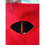 Roland Mouret Elly Gown NWT Red Wool Crepe Off Shoulder Maxi Dress Cutout Size 8 Photo 6