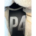 P448 Snakeskin High Top Sneakers Suede Leather Sid Zip Women's 39 Made in Italy Photo 6