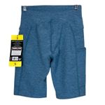 Kirkland Signature Kirkland Bike Shorts Womens S Blue High Rise Pockets Athleisure Activewear Gym Photo 4