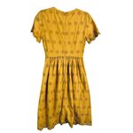 Madewell  Scalloped Eyelet Midi Dress Yellow Size 0 Cheerful Color Boho Chic Photo 2