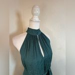 Paige  Cayman Sleeveless Tie Waist Satin Jacquard‎ Minidress Size Small Photo 3