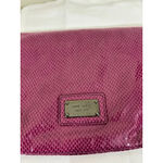 Nine West Women's Clutch Purse Purple Snakeskin One Size Photo 2