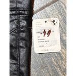 Free People NWT  Double Dutch Slit Skinny Pants Faux Leather Coated Black Size S Photo 5