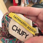 CHUFY‎ Modi Maxi Dress In Deena Amber Size Small Silk Cotton Blend Smock Orange Photo 5