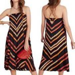 Anthropologie Chevron Slip Dress size Medium-tiny flaw see photo Photo 0