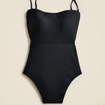 J.Crew  Black Cutout Swimsuit One Piece Black Size 16 Photo 2
