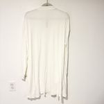 SKIMS  White Ribbed Knit Mid Length Bath House Robe Size Medium NEW Photo 4