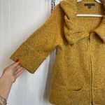 Fever Women’s Mustard Collared Full Zip Cardigan Sweater Size XL Yellow Photo 2