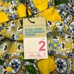 Primark  Lemon Cropped Boho 90’s Vibe Wide Leg Pants Sz 2 NWT Photo 3