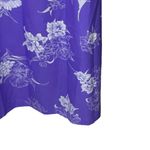 Vintage Hilo Hattie Sz Medium Purple Floral Hawaiian Long Maxi Dress Hawaii Photo 2