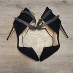 joe's jeans Laney Ankle Wrap Heels Black Suede Pumps Stiletto Pointed Toe sz 8.5 Photo 3