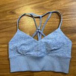 Alo Yoga Lavish Blue Strappy Racerback Sports Bra Photo 2