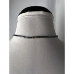 Vintage Dolphin pendant charm hematite beaded metallic necklace Silver Photo 3