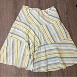 Anthropologie 💛 Ruth for Y2K Floral Stripe Skirt – Size 10 Photo 6