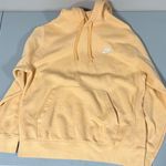 Nike Logo ‘Orange Chalk’ Fleece Pullover Hoodie Sweater Sweatshirt Top Size M 🤍 Photo 0