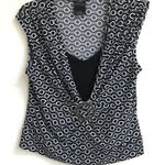 J.I.B. chain print cap sleeve blouse LP Black Size undefined Photo 0