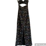 Nightwalker Floral Strapless Boho Maxi Dress Size XS Photo 2