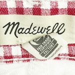 Madewell The Perfect Vintage Straight Leg Jean in Red Gingham Check Size 31 | 12 Photo 8